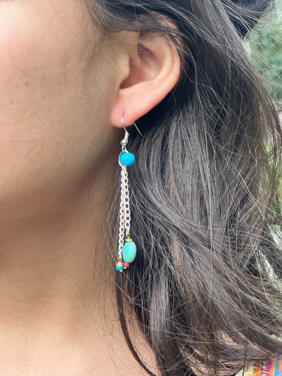 turquoise dangle earrings