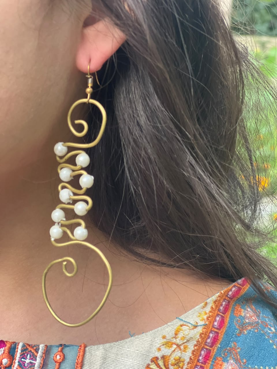 copper earrings