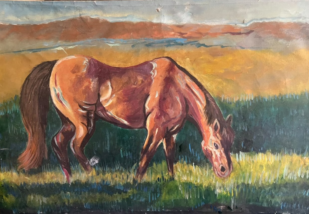 horse painted by Deaf Students
